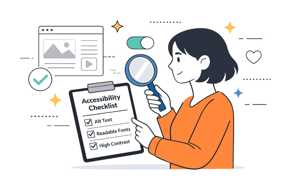 Il s'agit d'une image pour illustrer l'accessibilité numérique